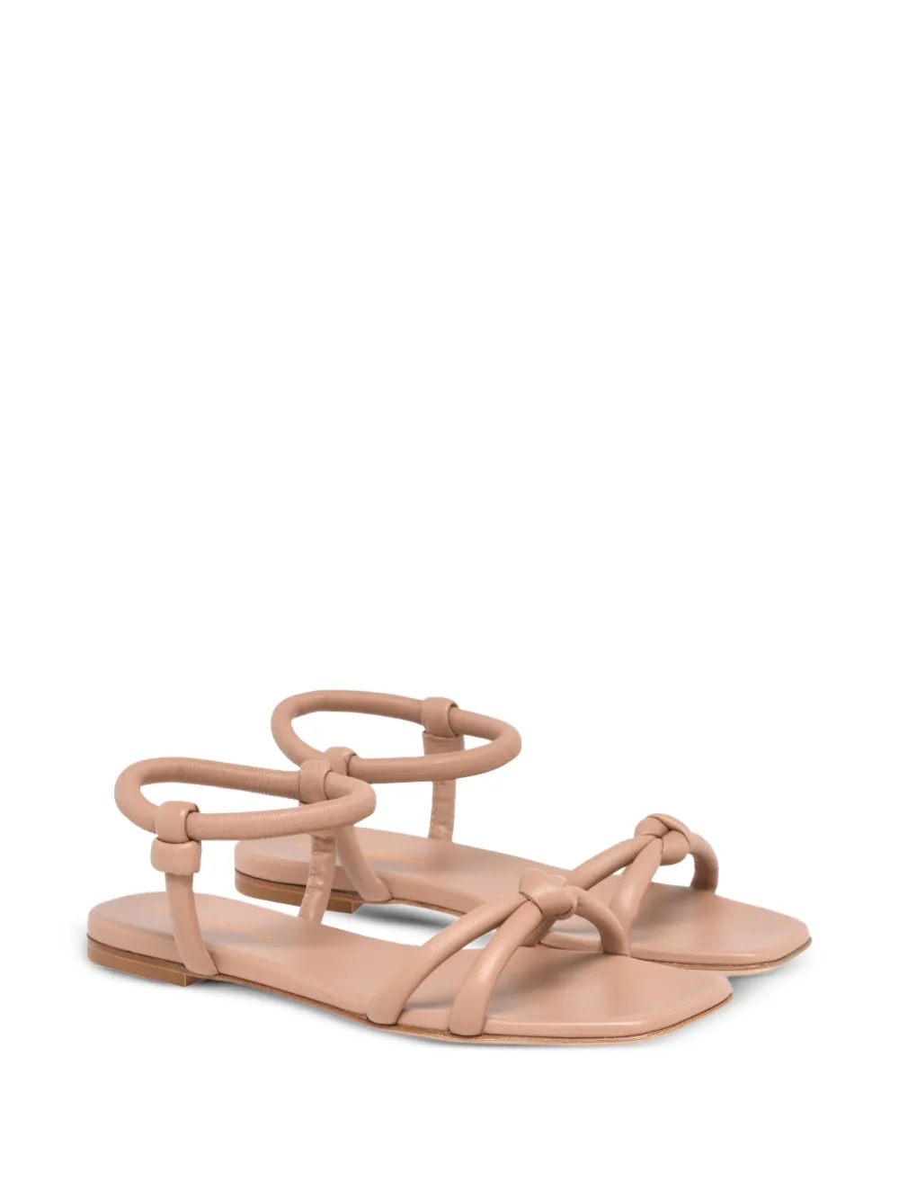 Gianvito Rossi knotted leather sandals | Flat Sandals | Image 2