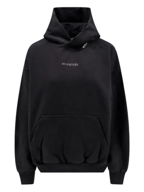 Balenciaga هودي 'نانو B' قطن