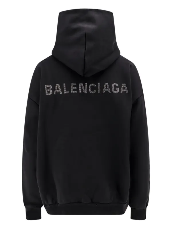 関税込＆特価☆New☆【BALENCIAGA】ナノBBパーカー Balenciaga Nano Bb Cotton Hoodie | Black | FARFETCH