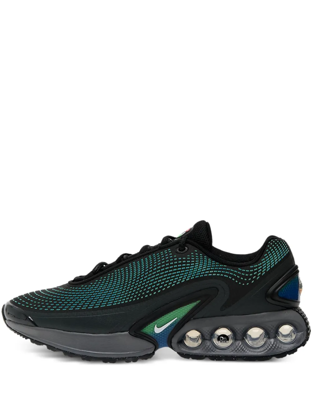 Nike Air Max Dn "Black Hyper Cobalt Rage Green White" sneakers Zwart