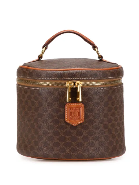 Céline Pre-Owned 1996 Macadam Coated Canvas vanity bag