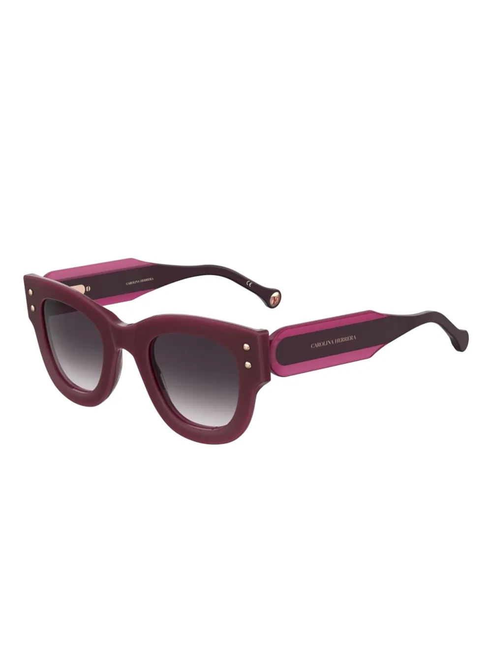 Carolina Herrera acetate double shade sunglasses Paars