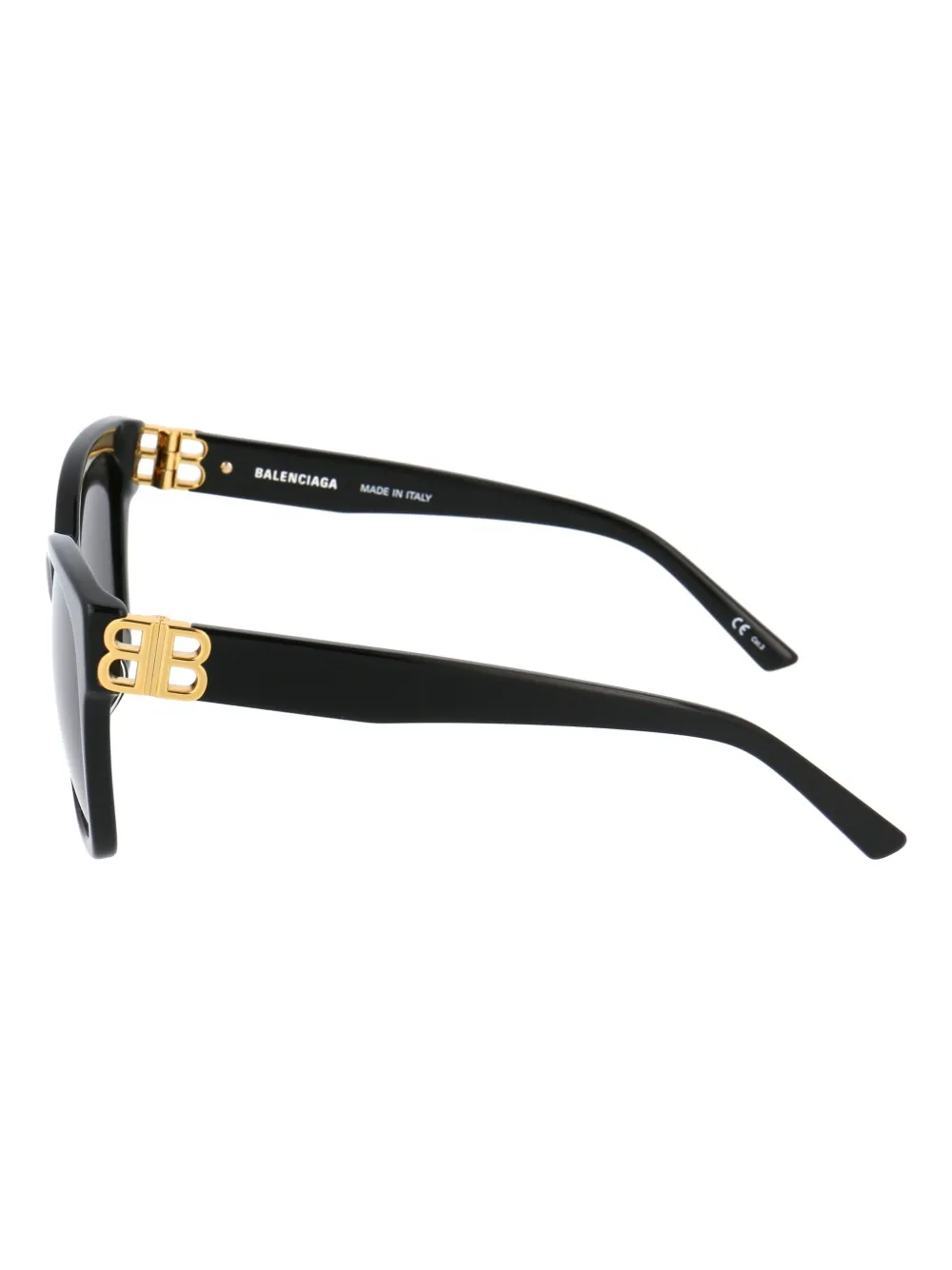 Balenciaga Eyewear logo-plaque acetate sunglasses Zwart