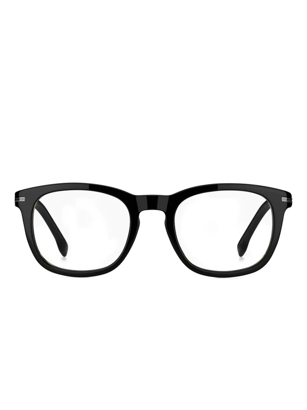 BOSS striped acetate sunglasses Zwart