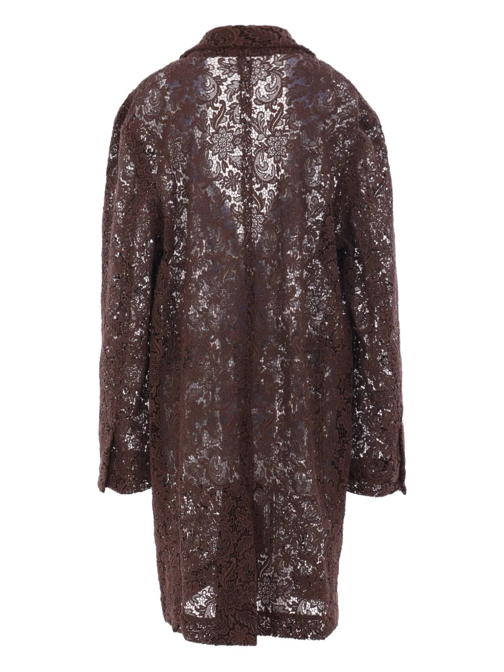 Meta Campania Collective floral lace single-breasted coat | Single Breasted Coats | Image 2