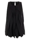Maria Calderara draped crew-neck top - Black