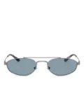 Emporio Armani oval-frame sunglasses - Silver