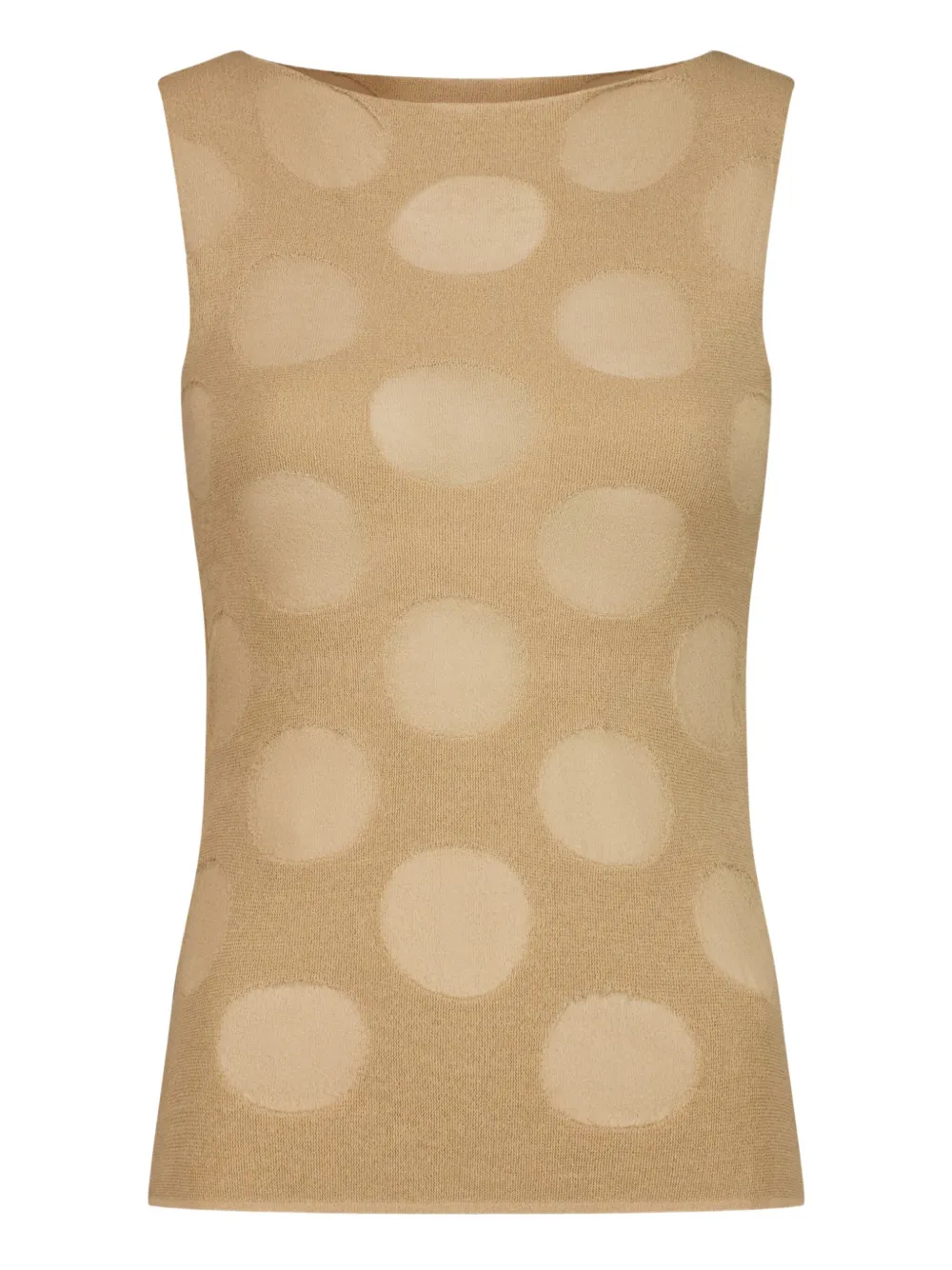 Paloma Wool Rory patterned sleeveless top | Neutrals | Image 1