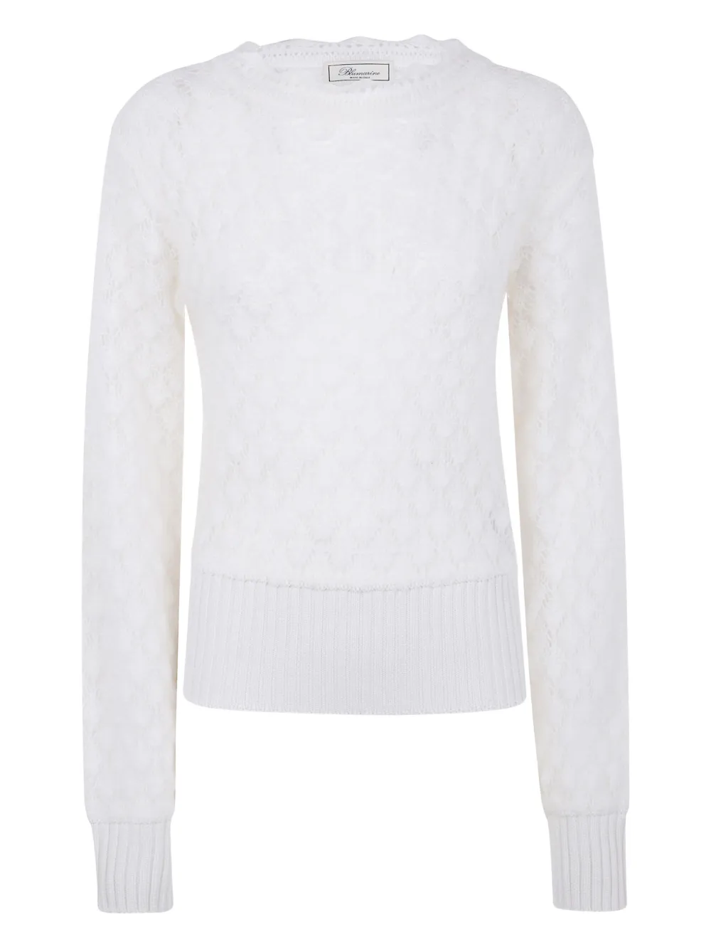 Blumarine lace-knit sweater | White | Image 1