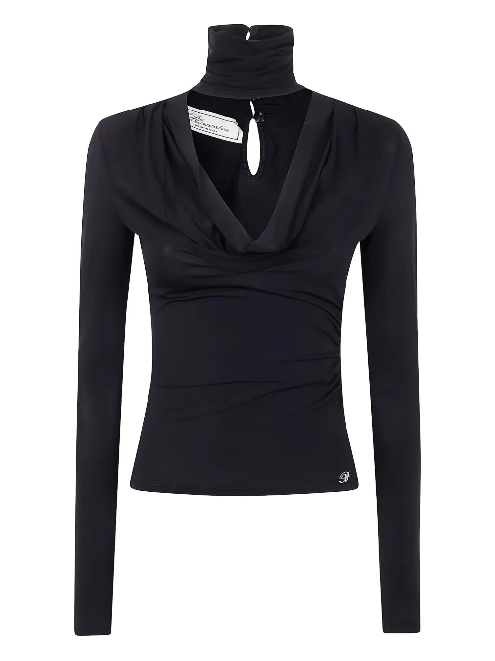 Blumarine Gedrapeerde top Zwart