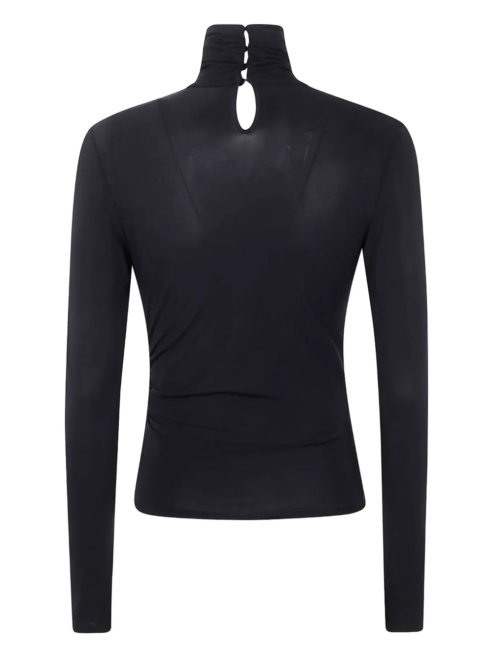 Blumarine Gedrapeerde top Zwart