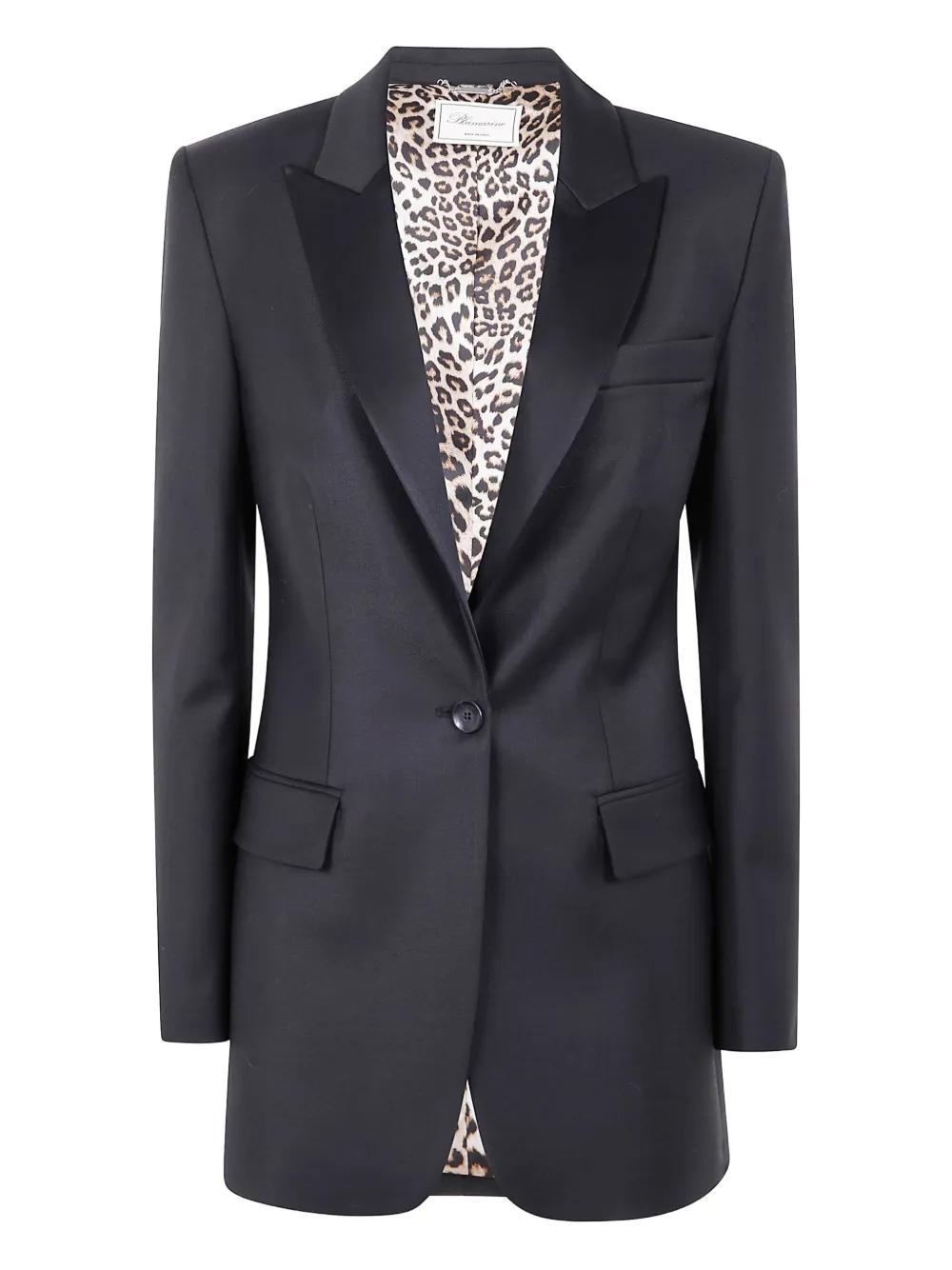 Blumarine Blazer met enkele rij knopen Zwart