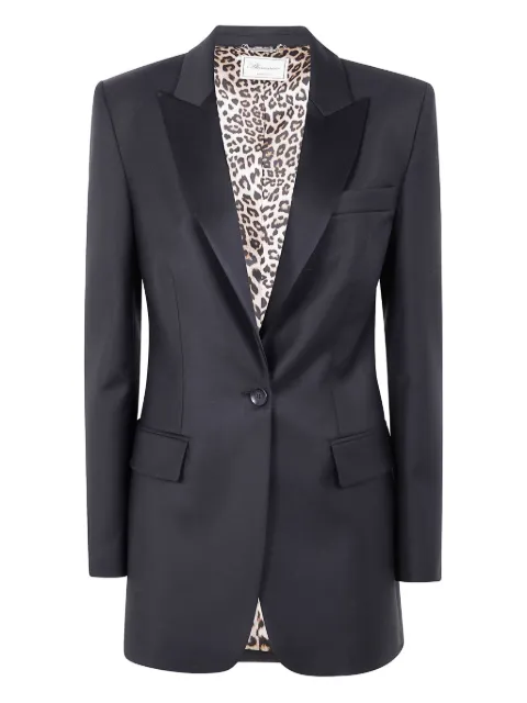 Blumarine satin single-breasted blazer