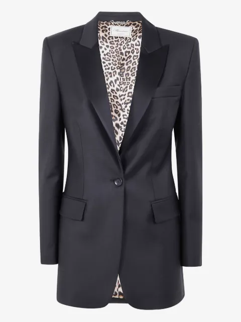 Blumarine satin single-breasted blazer