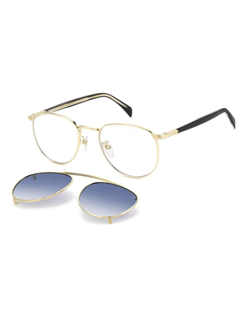 DAVID BECKHAM EYEWEAR Clip-on zonnebril Goud