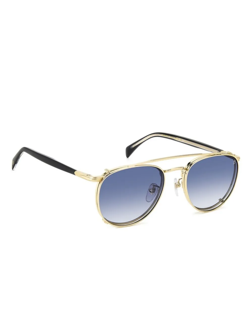 DAVID BECKHAM EYEWEAR Clip-on zonnebril Goud