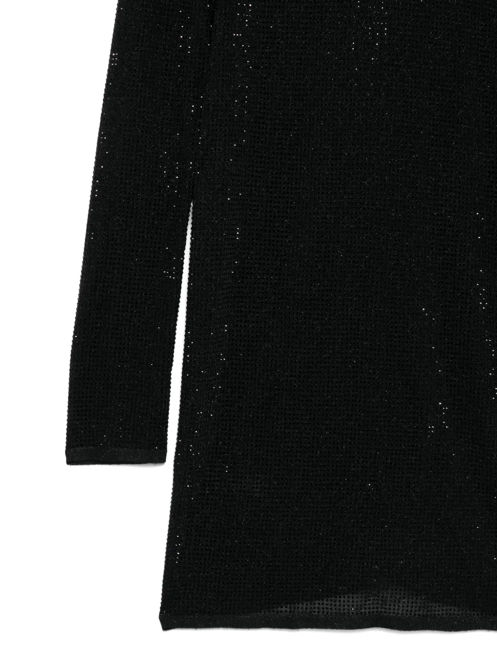 David Koma Mini-jurk met hoge hals Zwart