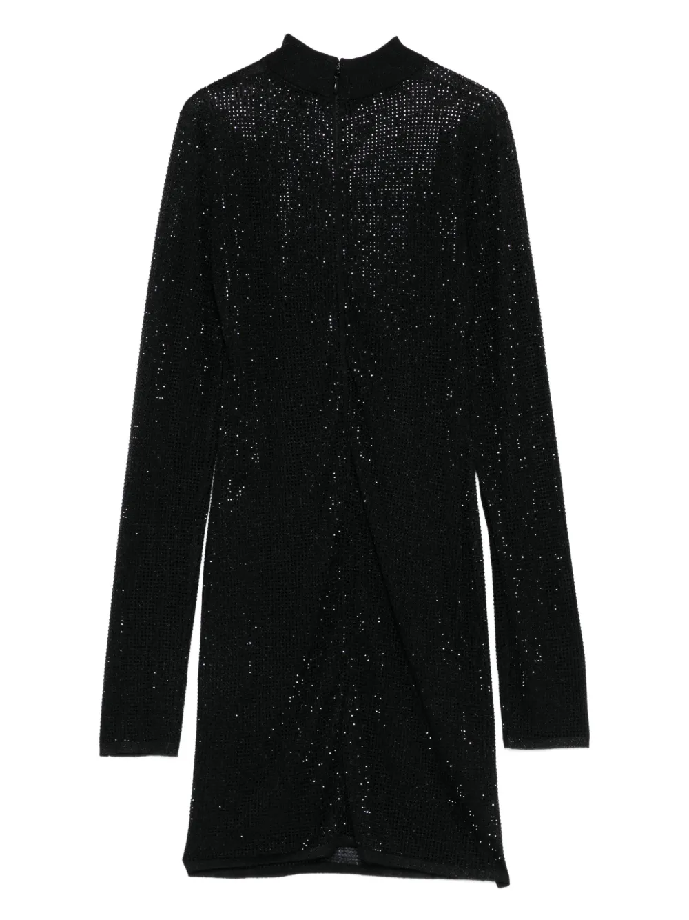 David Koma Mini-jurk met hoge hals - Zwart