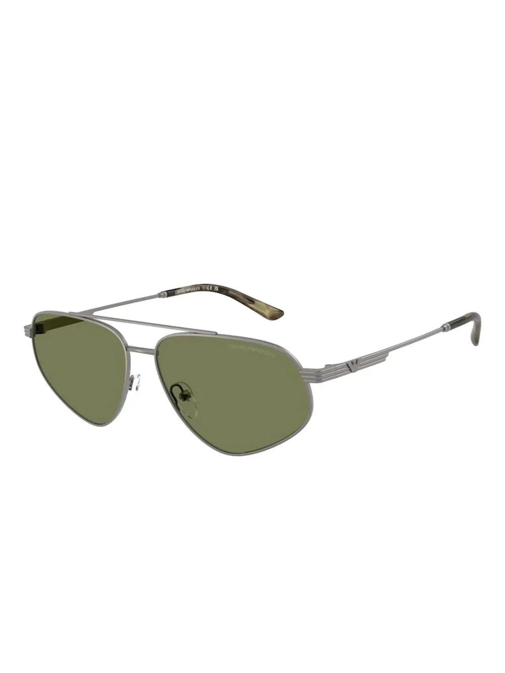 Emporio Armani geometric-frame sunglasses Zilver