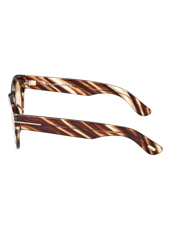 TOM FORD Eyewear トータスシェル サングラス | ブラウン | FARFETCH JP