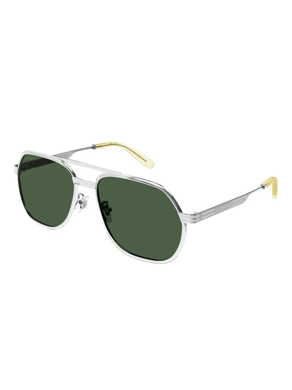 Gucci Eyewear silver geometric sunglasses Zilver