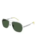 Gucci Eyewear silver geometric sunglasses