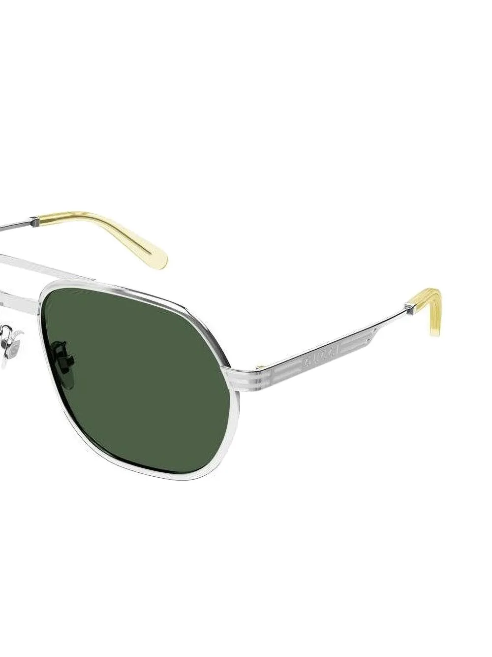 Gucci Eyewear silver geometric sunglasses Zilver