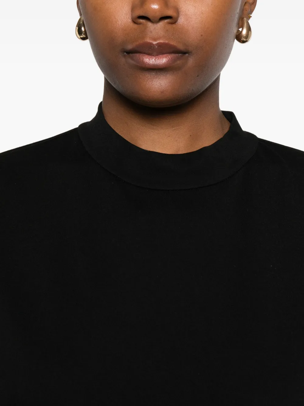 David Koma High-neck Bodysuit In Black