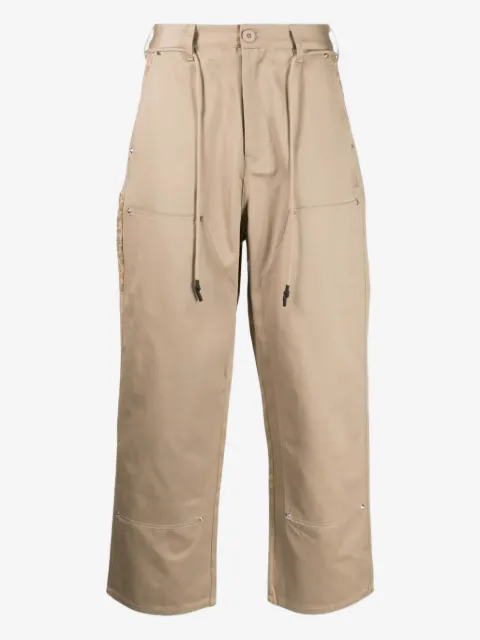 CLOT leopard-print pocket trousers