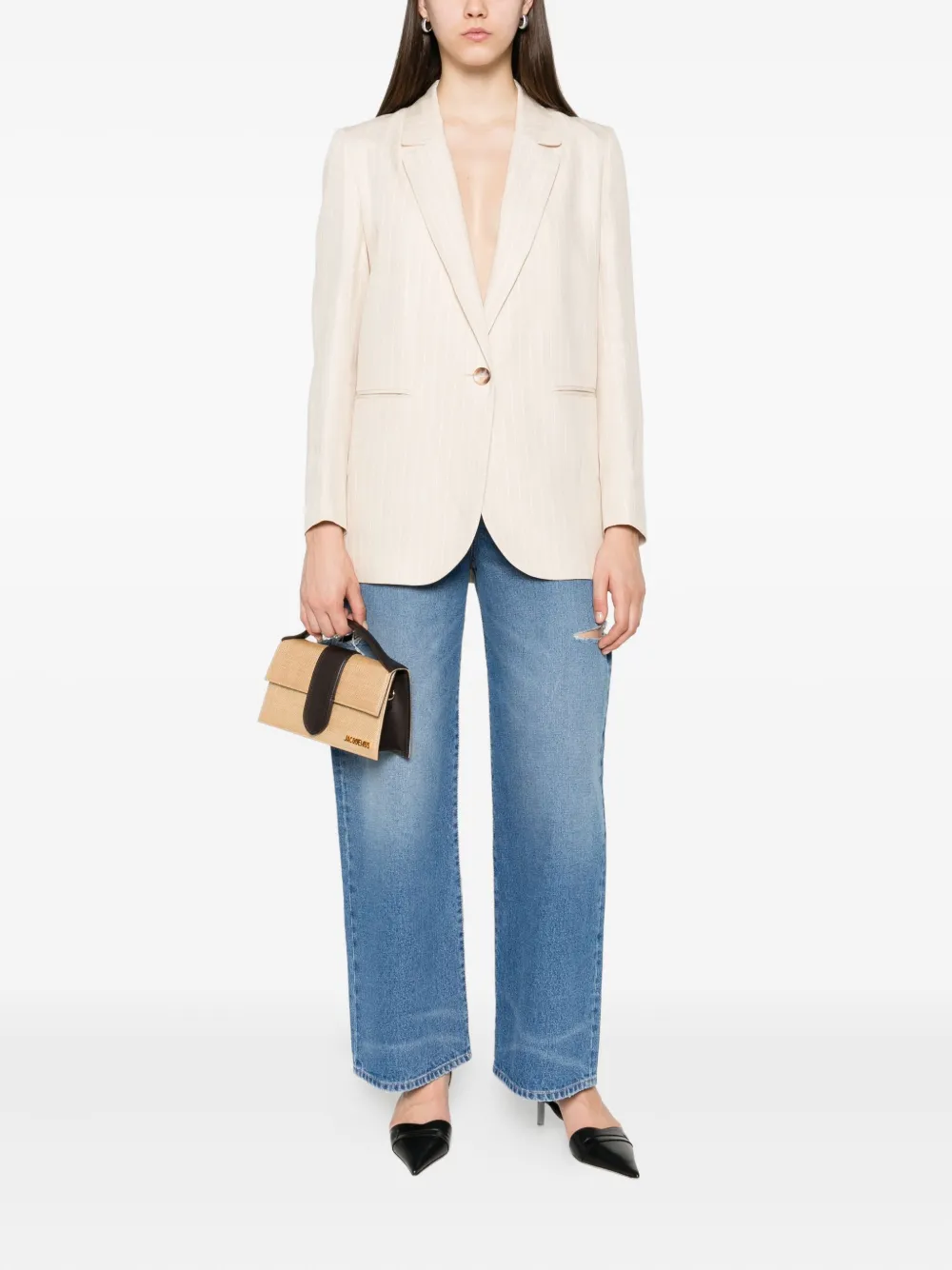 ICON DENIM Poppy Eco jeans met wijde pijpen Blauw