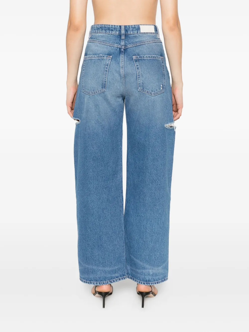 ICON DENIM Poppy Eco jeans met wijde pijpen Blauw