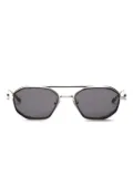 Akoni Eris-Two geometric-frame sunglasses - Silver
