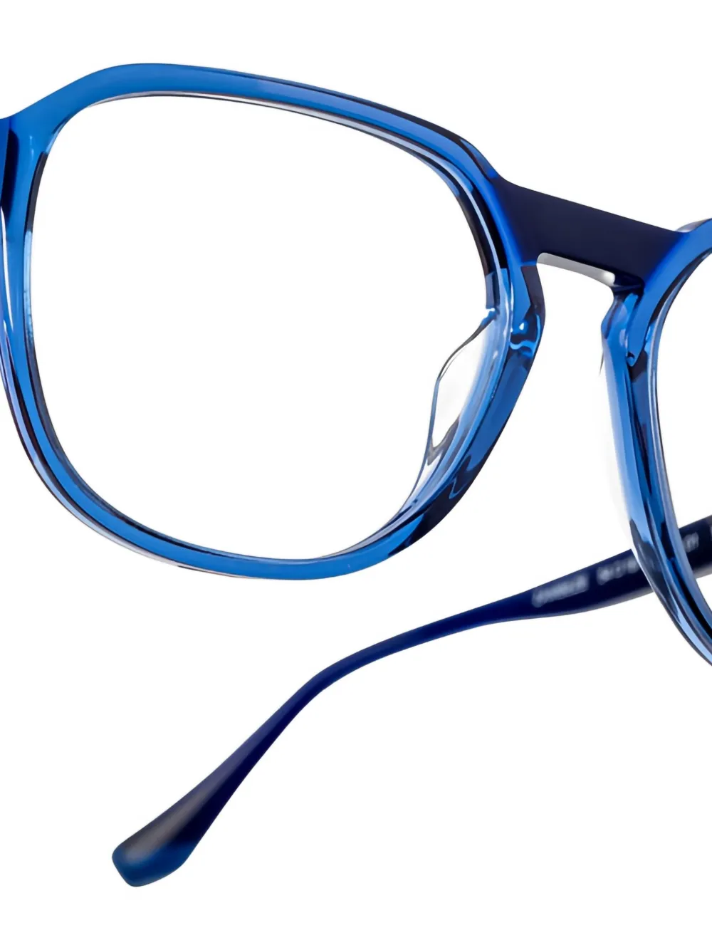  Xavier Garcia Design Round-frame Glasses - Blue 