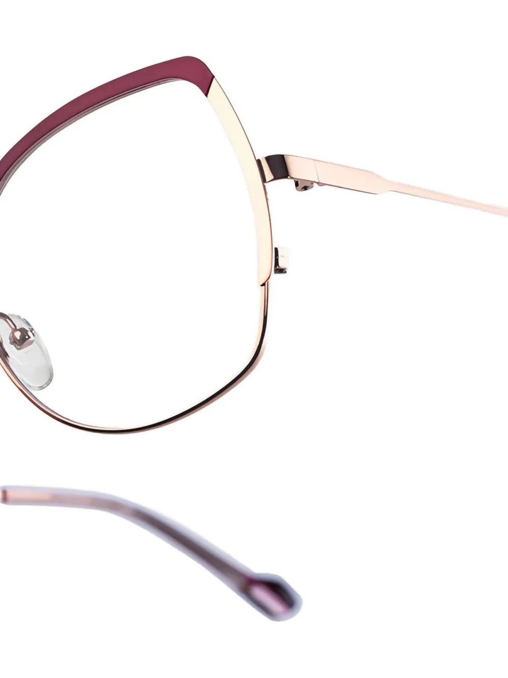  Xavier Garcia Design Adele Butterfly-frame Glasses - Gold 
