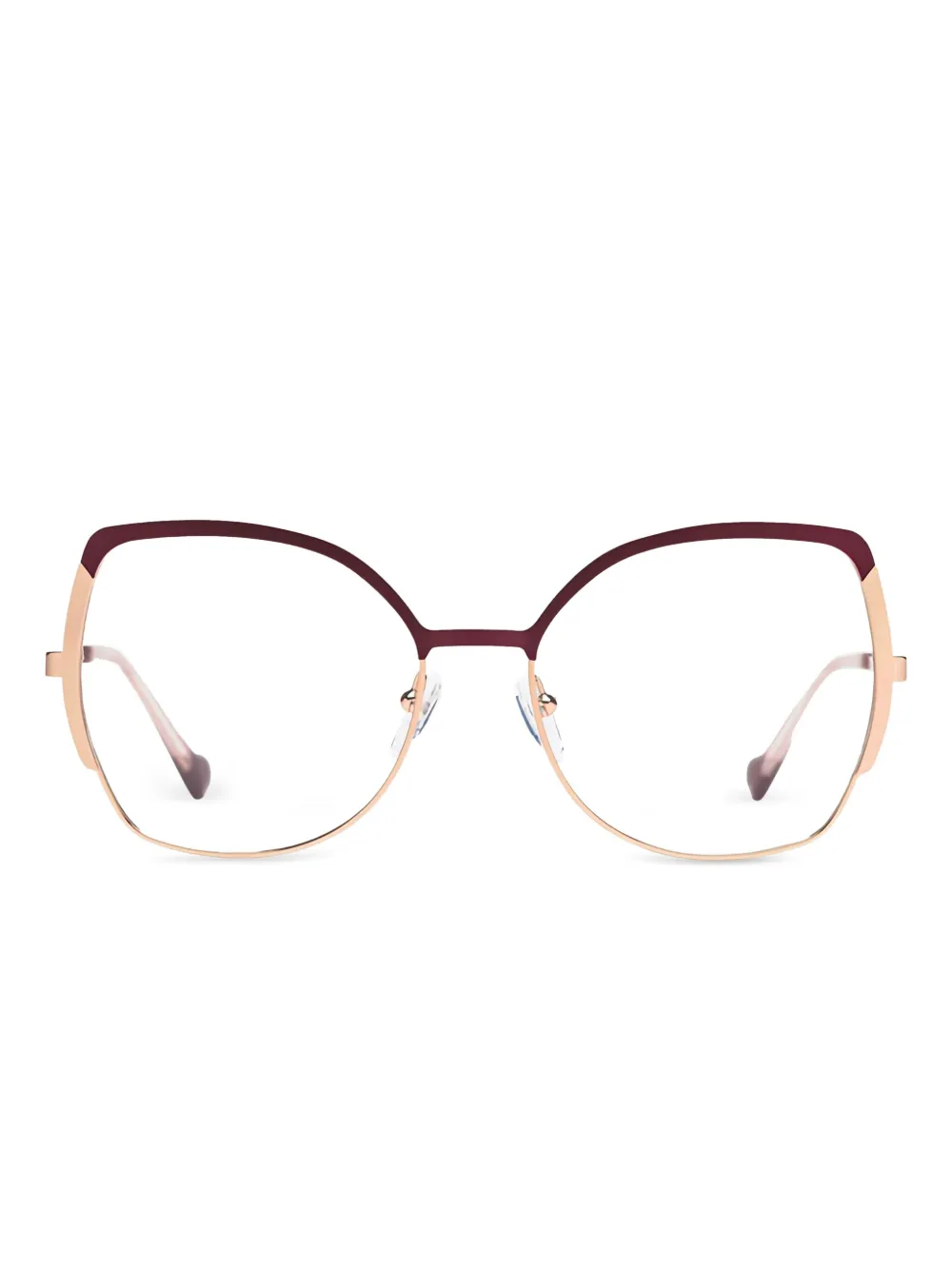 Xavier Garcia Design lunettes de vue Adele à monture papillon | or | Image 1