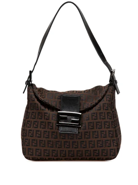 Fendi Pre-Owned bolsa de hombro Zucchino Canvas Double Flap Mamma 2000-2010