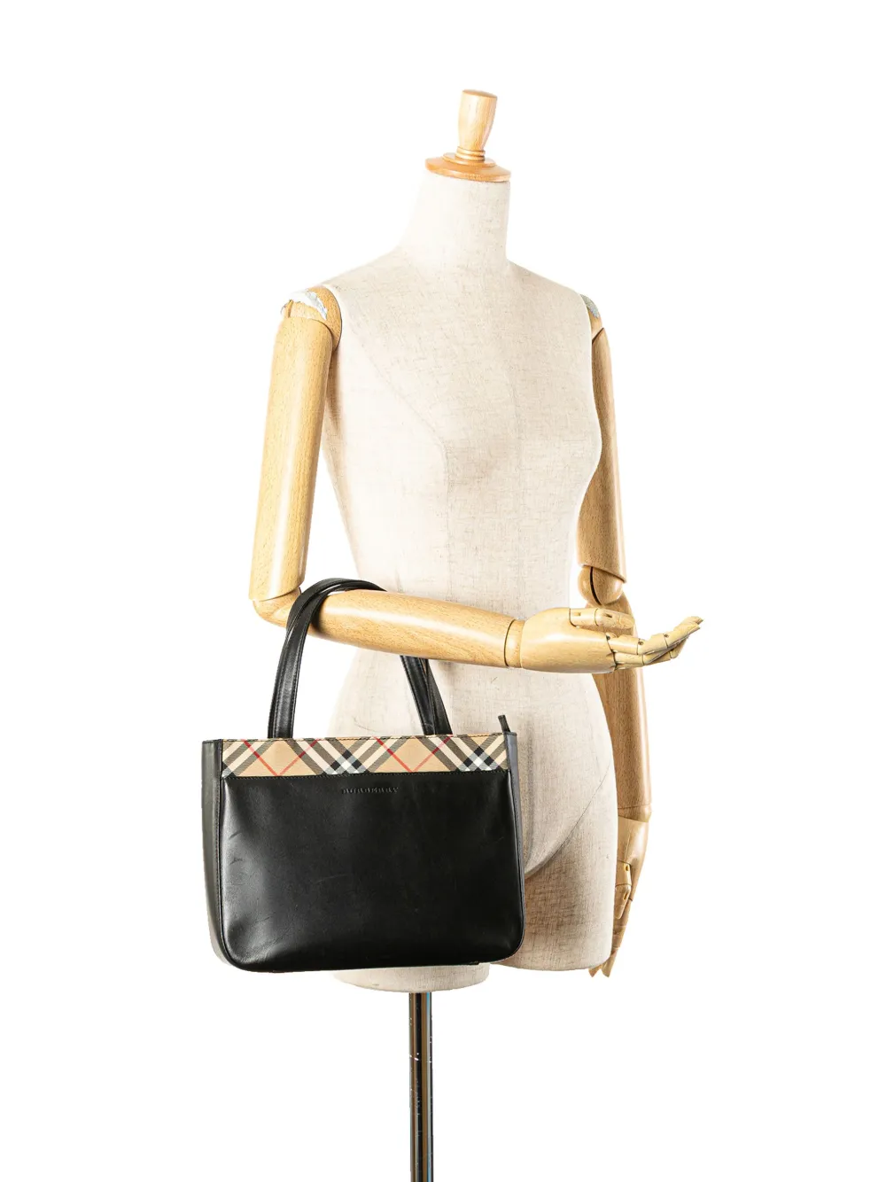 Burberry Pre-Owned 2000-2017 Nova Check Trimmed Leather handbag | Pre-Owned | Image 2