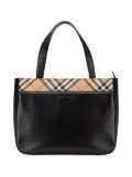 Burberry Pre-Owned 2000-2017 Nova Check Trimmed Leather handbag - Black