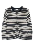 Vince striped buttoned cardigan - Blue
