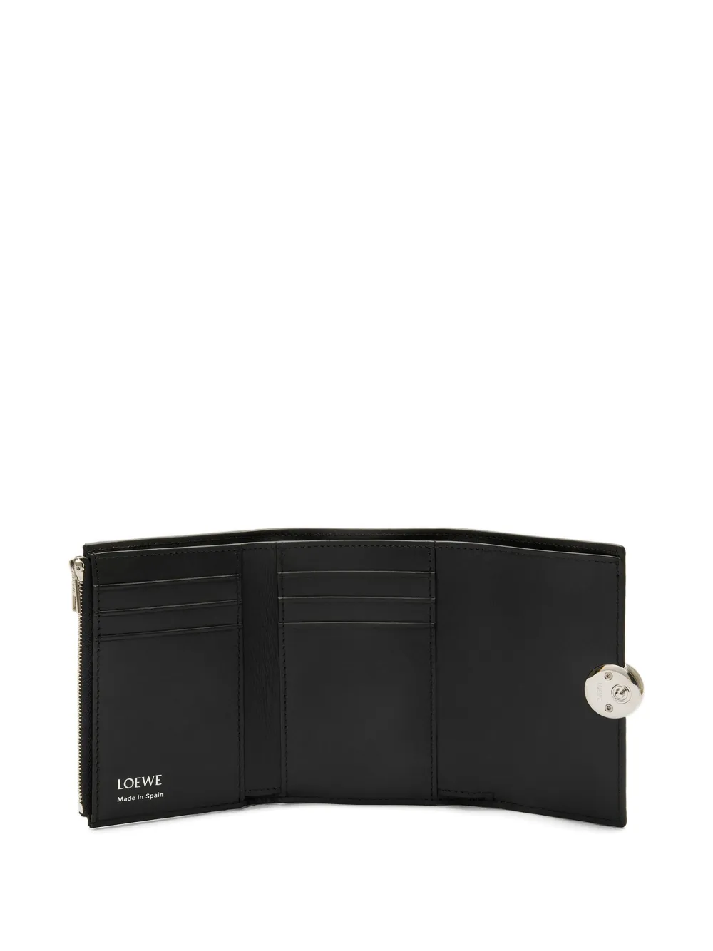 Loewe Leather Logo-detail Wallet In Black