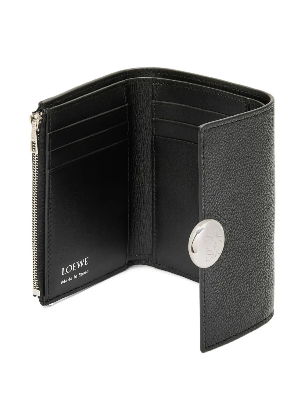Loewe Leather Logo-detail Wallet In Black