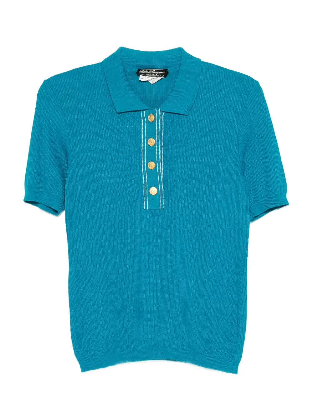 1970s ribbed polo shirt