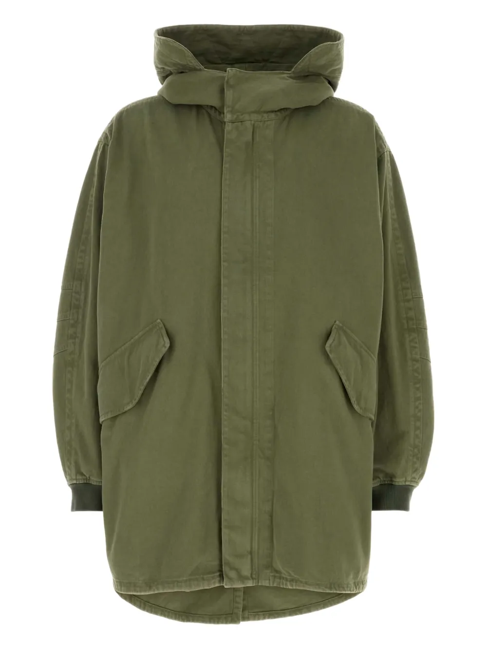 The Row Kemet hooded cotton jacket | Green | Image 1