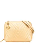 CHANEL Pre-Owned 2014-2015 CC Chevron Lambskin Camera shoulder bag - Gold