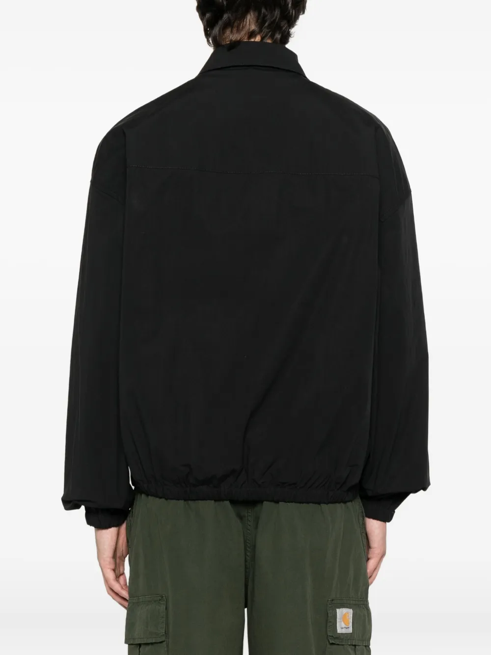 DSQUARED2 Sweater met halve rits en vlakken Zwart