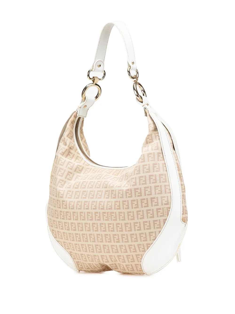 ショルダーバッグ Fendi White Python Small Chef Hobo 2004 FENDI 2004 WHITE LEATHER MINI SHOULDER BAG – RDB