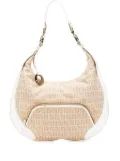 Fendi Pre-Owned 2000-2010 Zucchino Canvas Chef Pocket hobo bag - Brown