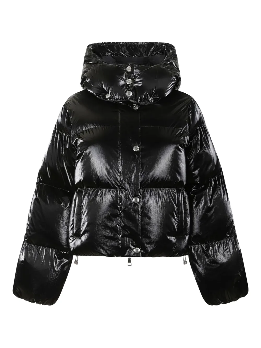 Elisabetta Franchi hooded puffer jacket | Black | Image 1