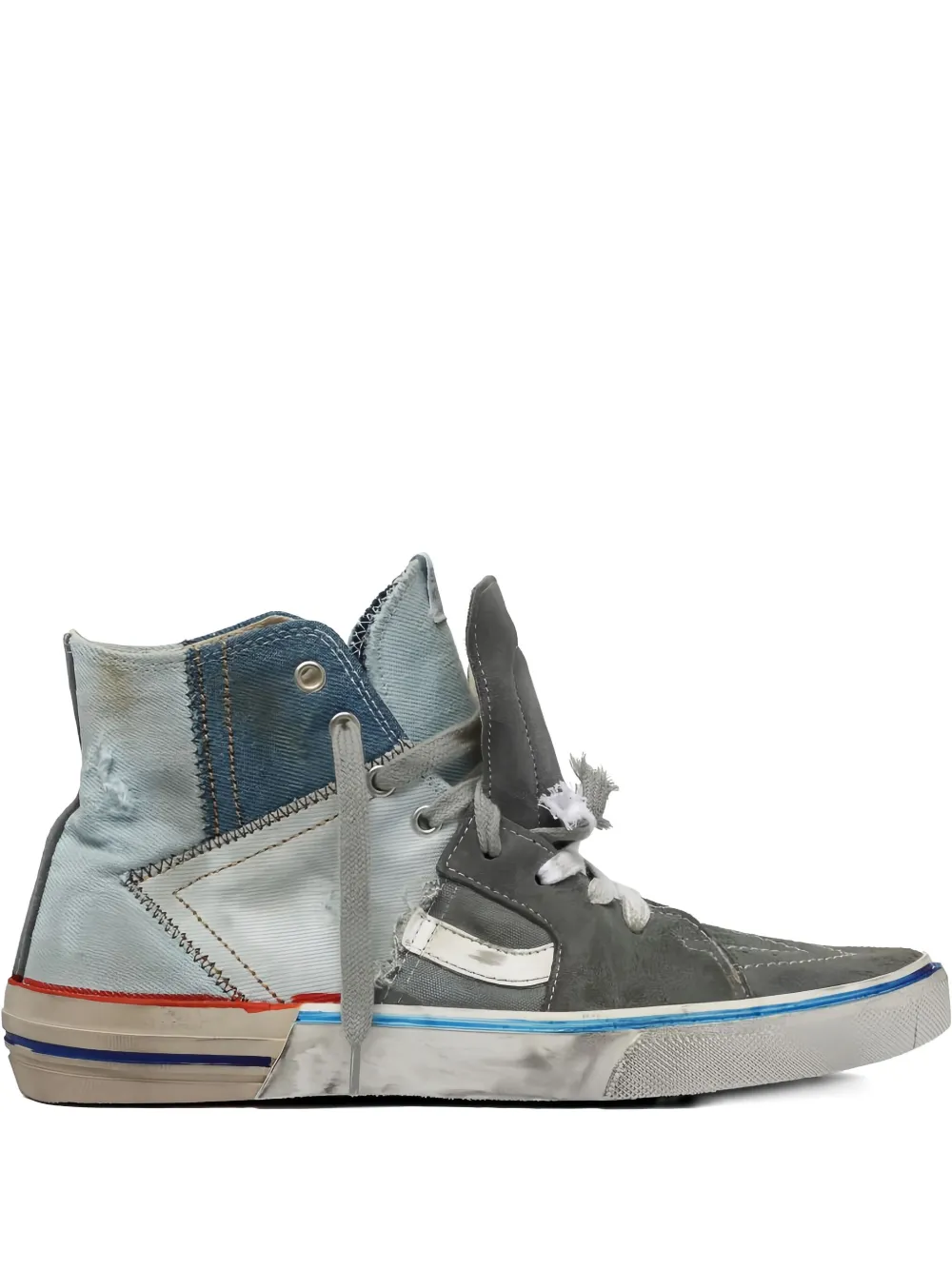 PAUL EASTERLIN panelled sneakers Grey