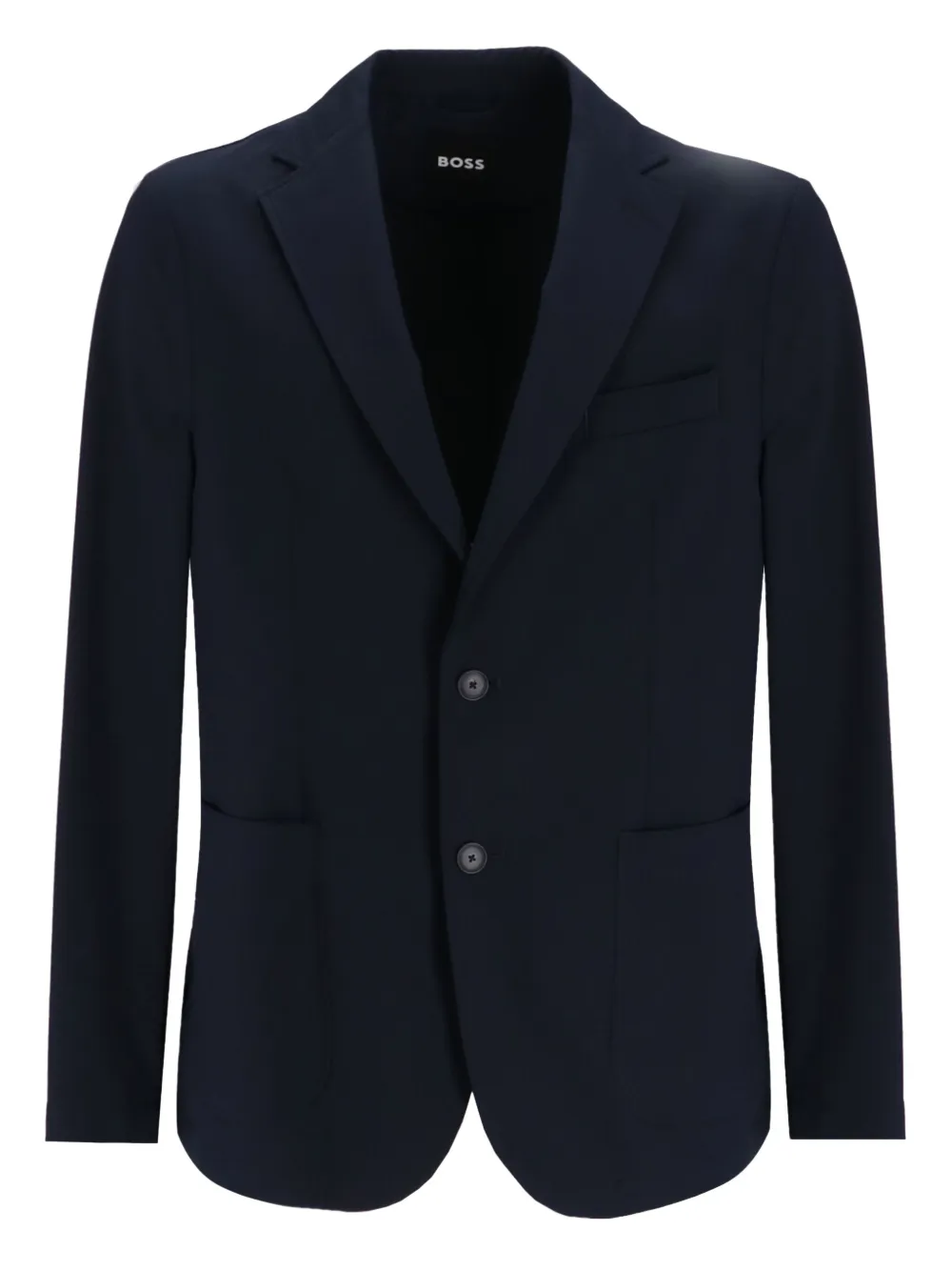 BOSS Blazer met enkele rij knopen Blauw
